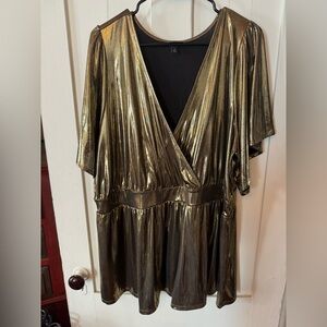 Metallic Gold Torrid Top